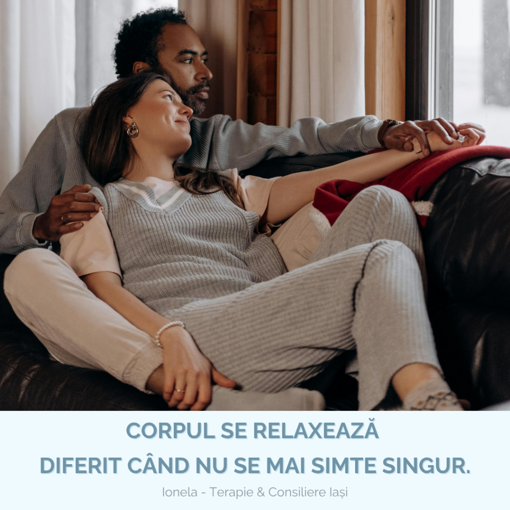două persoane într-un moment de conectare și siguranță emoțională